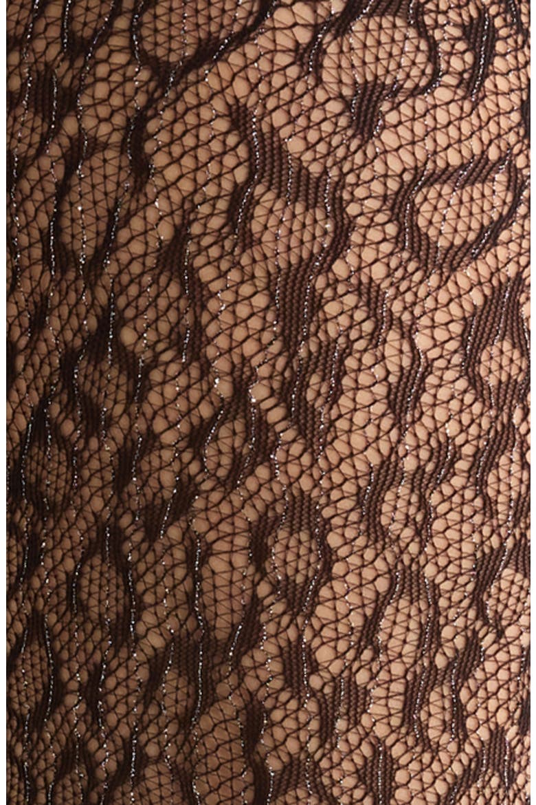 Animal Print Tights, Alternate, color, BLACK