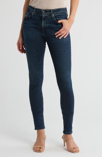 Ag The Farrah Mid Rise Skinny Jeans In Twilight