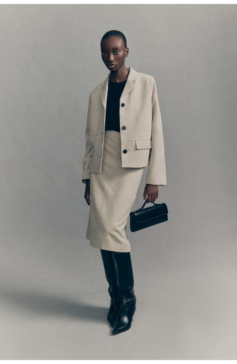 H&M Jacket, Alternate, color, Light Beige