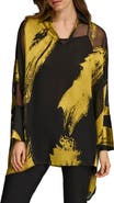 Donna Karan New York Point Collar Long Sleeve Tunic