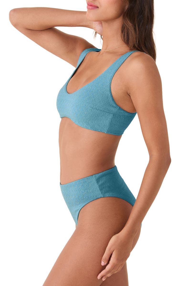 Andie The Delray Bikini Top, Alternate, color, Serene