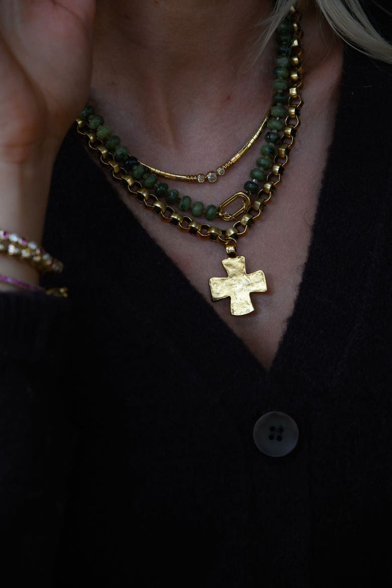 Kaye Necklace, Alternate, color, Gold