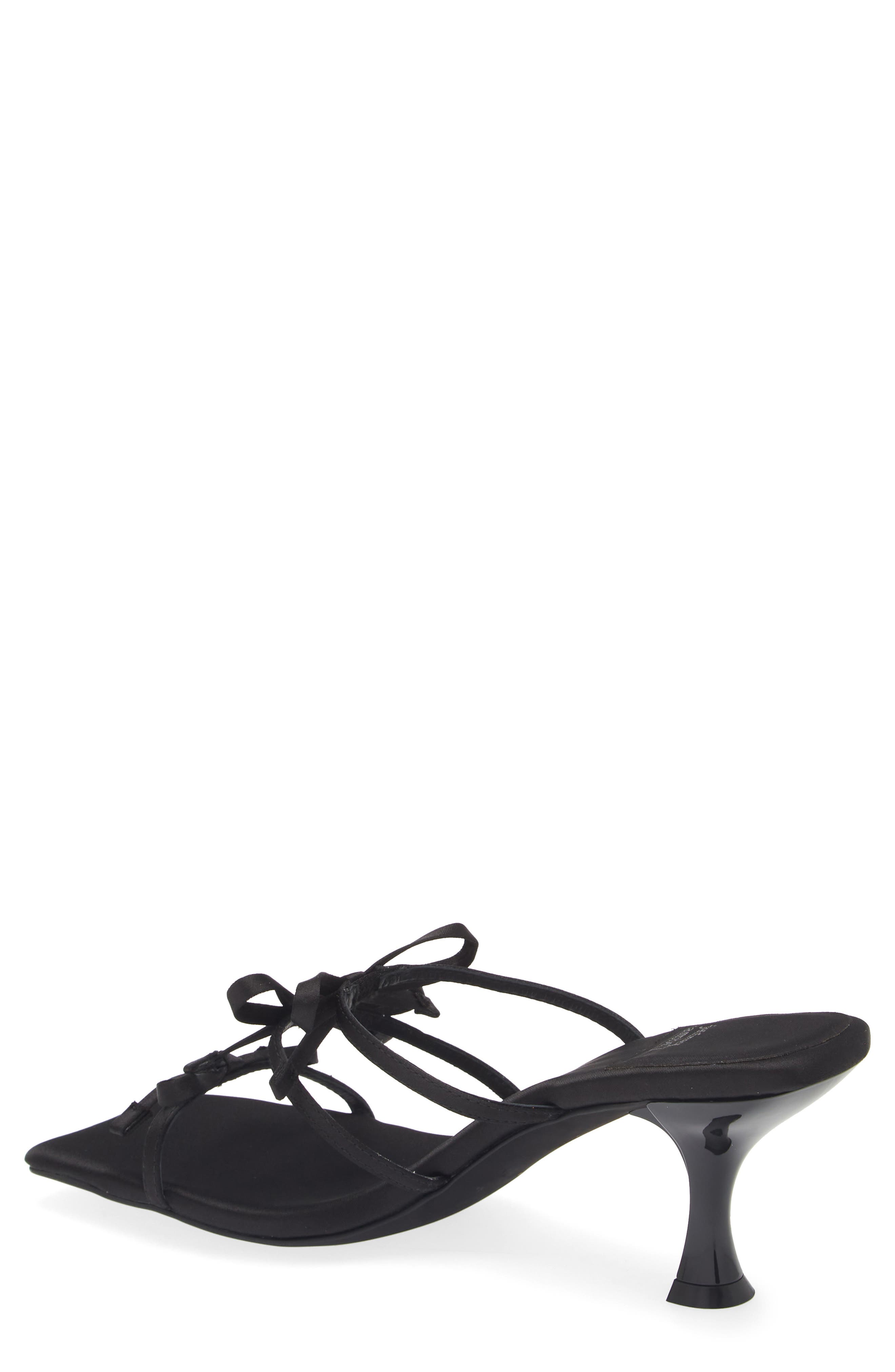 Bowz Slide Sandal, Alternate, color, BLACK SATIN