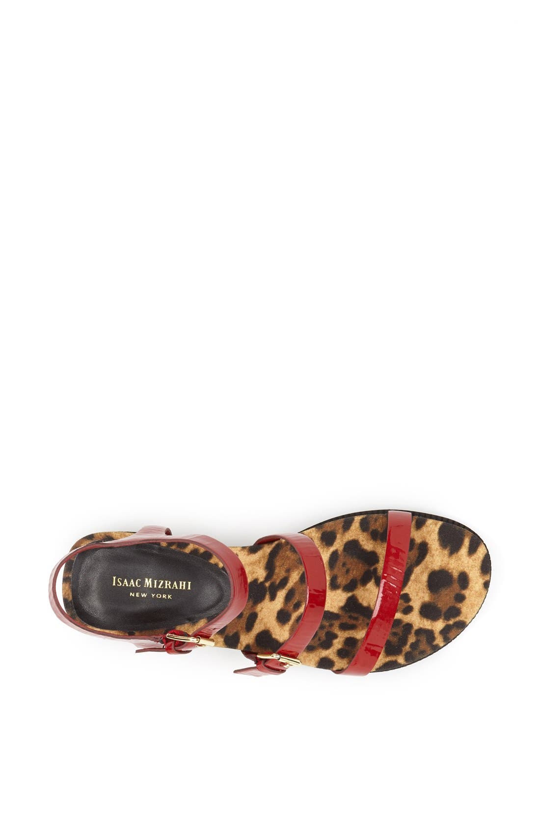 'Beluga' Sandal, Alternate, color, RED PATENT