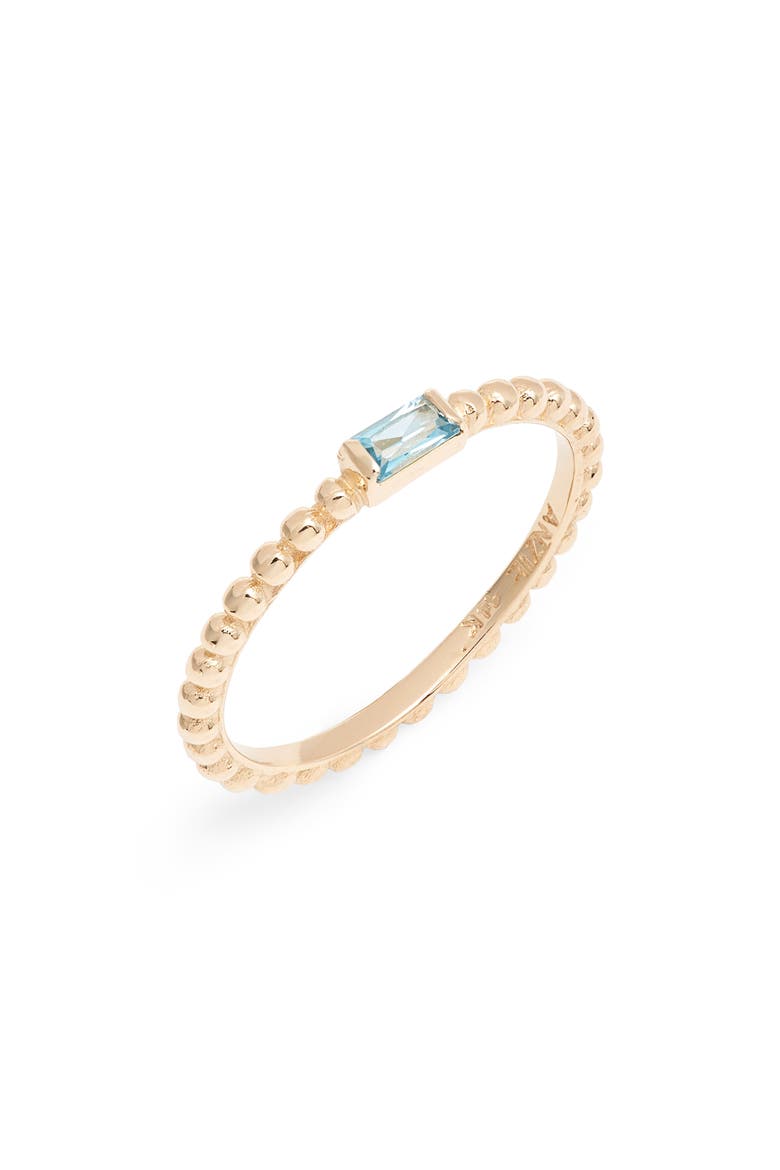 Dew Drop Blue Topaz Ring, Main, color, YELLOW GOLD/ BLUE