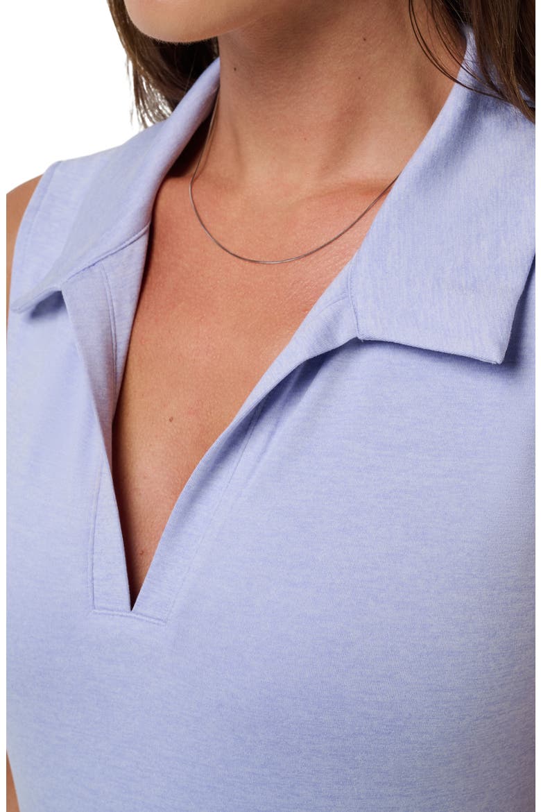Skyloft Light Sleeveless Polo, Alternate, color, HEATHER SOFT BLUE