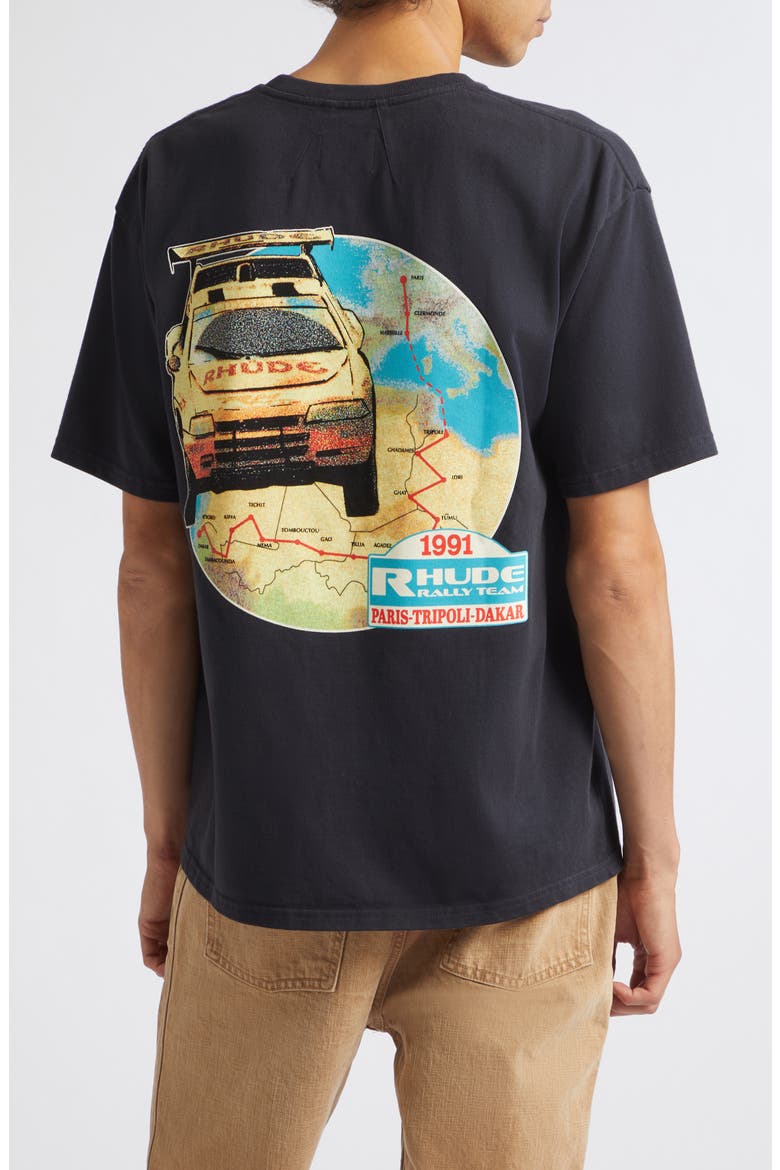 Tripoli Rally Team Cotton Graphic T-Shirt, Alternate, color, VINTAGE BLACK/ YELLOW