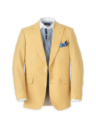 Paul Fredrick Houndstooth Wool Single Breasted Peak Lapel Sport Coat