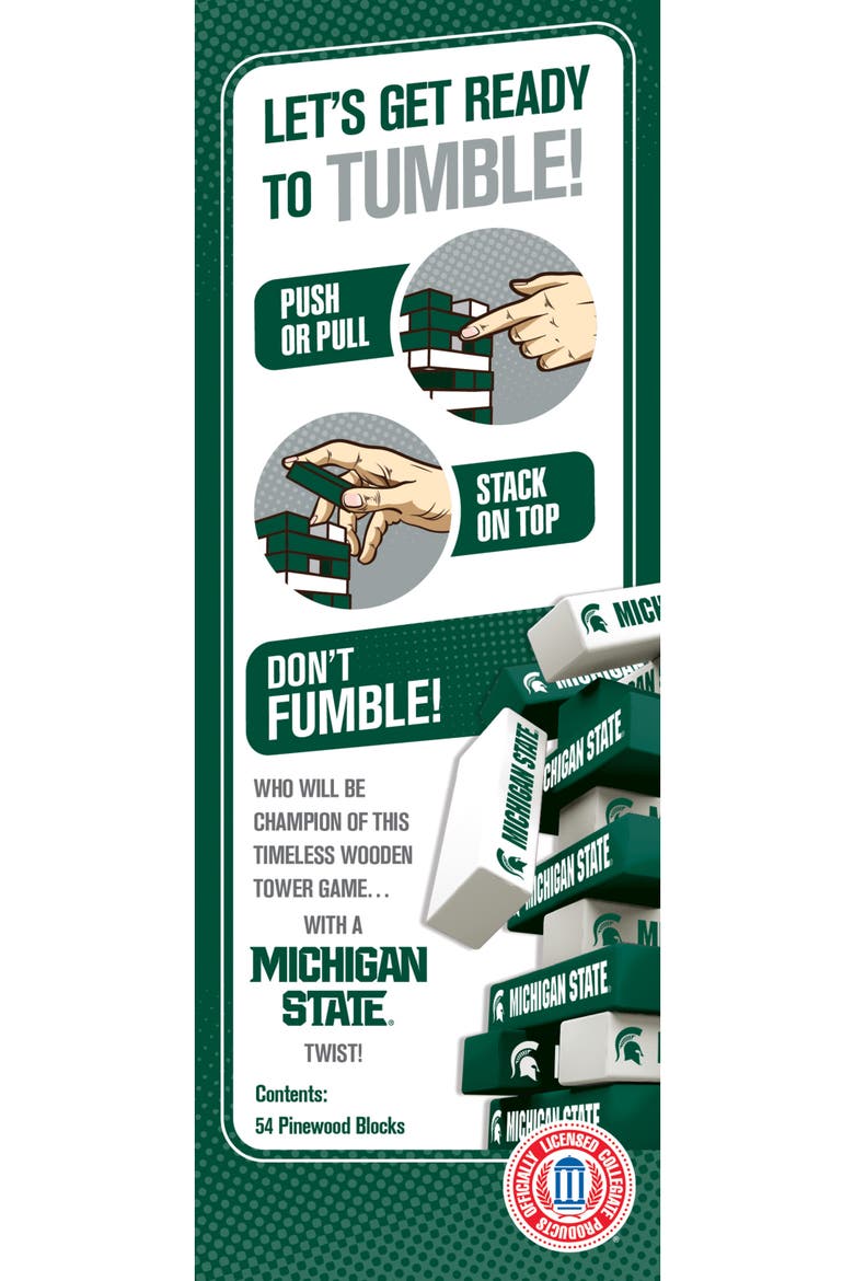 Michigan State Spartans Tumble Tower, Alternate, color, Multicolor
