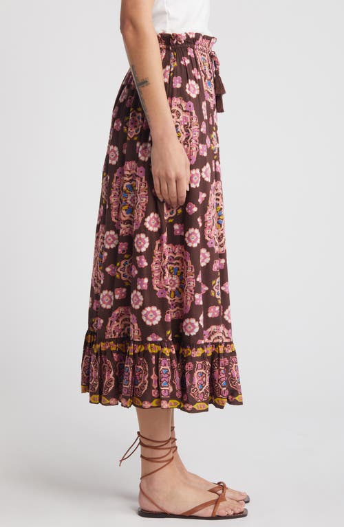 Cleobella Casey Organic Cotton Voile Maxi Skirt In Avalon Print
