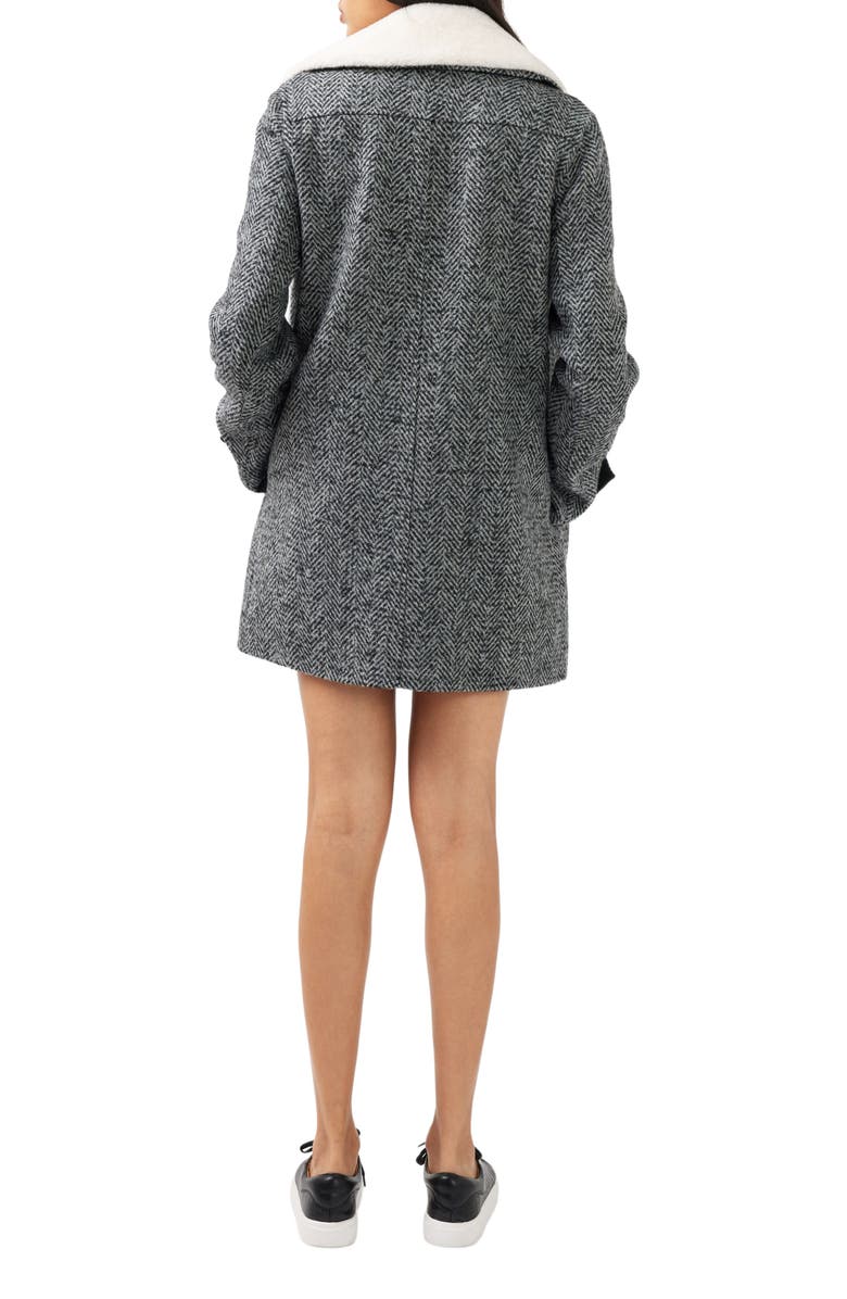 Belle & Bloom Liberty Collar Wool Blend Coat, Alternate, color, Charcoal