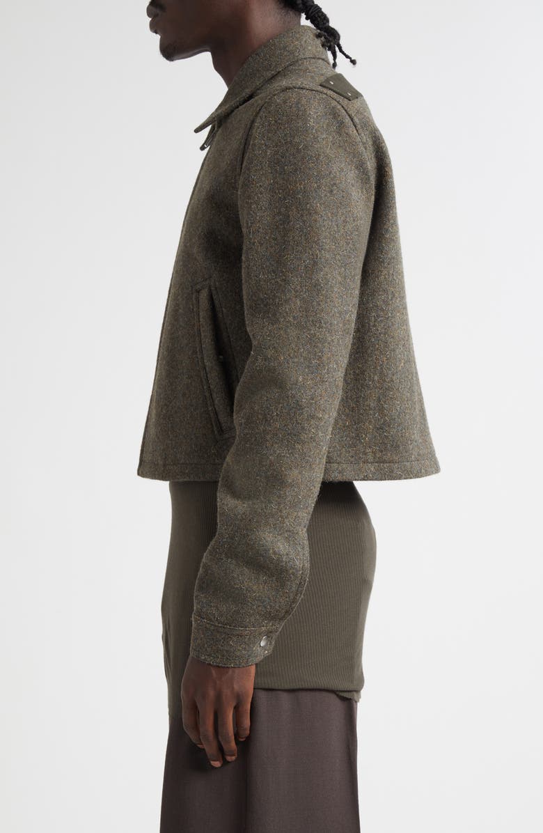 Rick Owens Concordians Alice Brad Wool Jacket, Alternate, color, Bosco