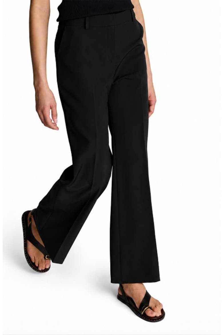 Mid Rise Flare Pants, Alternate, color, BLACK