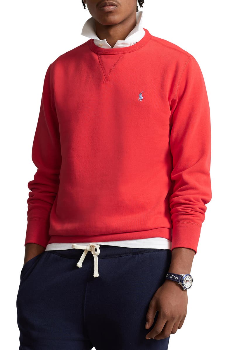 Polo Ralph Lauren Fleece Crewneck Sweatshirt, Main, color, 
