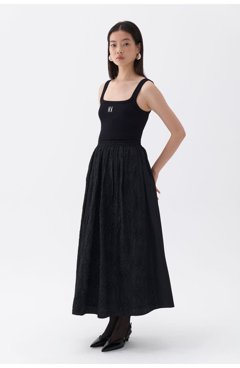 Nocturne Beaded Maxi Skirt, Alternate, color, 