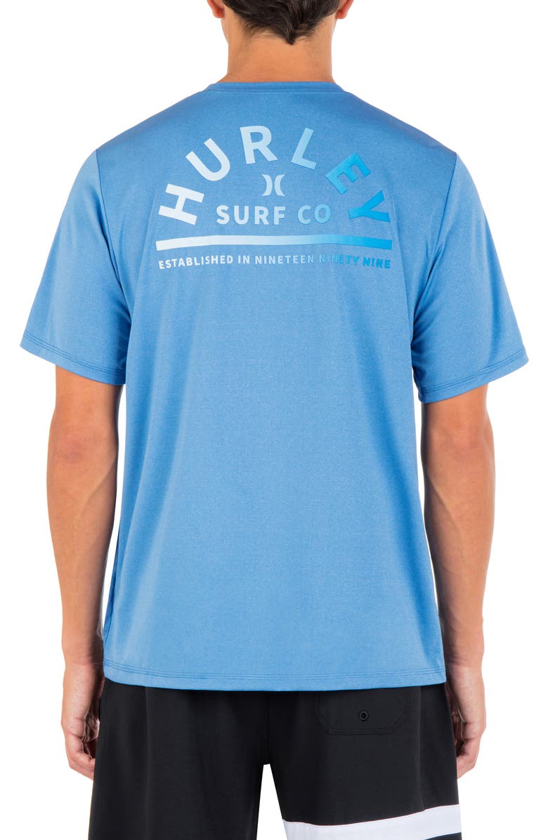 Hurley Hybrid Short Sleeve UPF 50+ Rashguard, Alternate, color, 