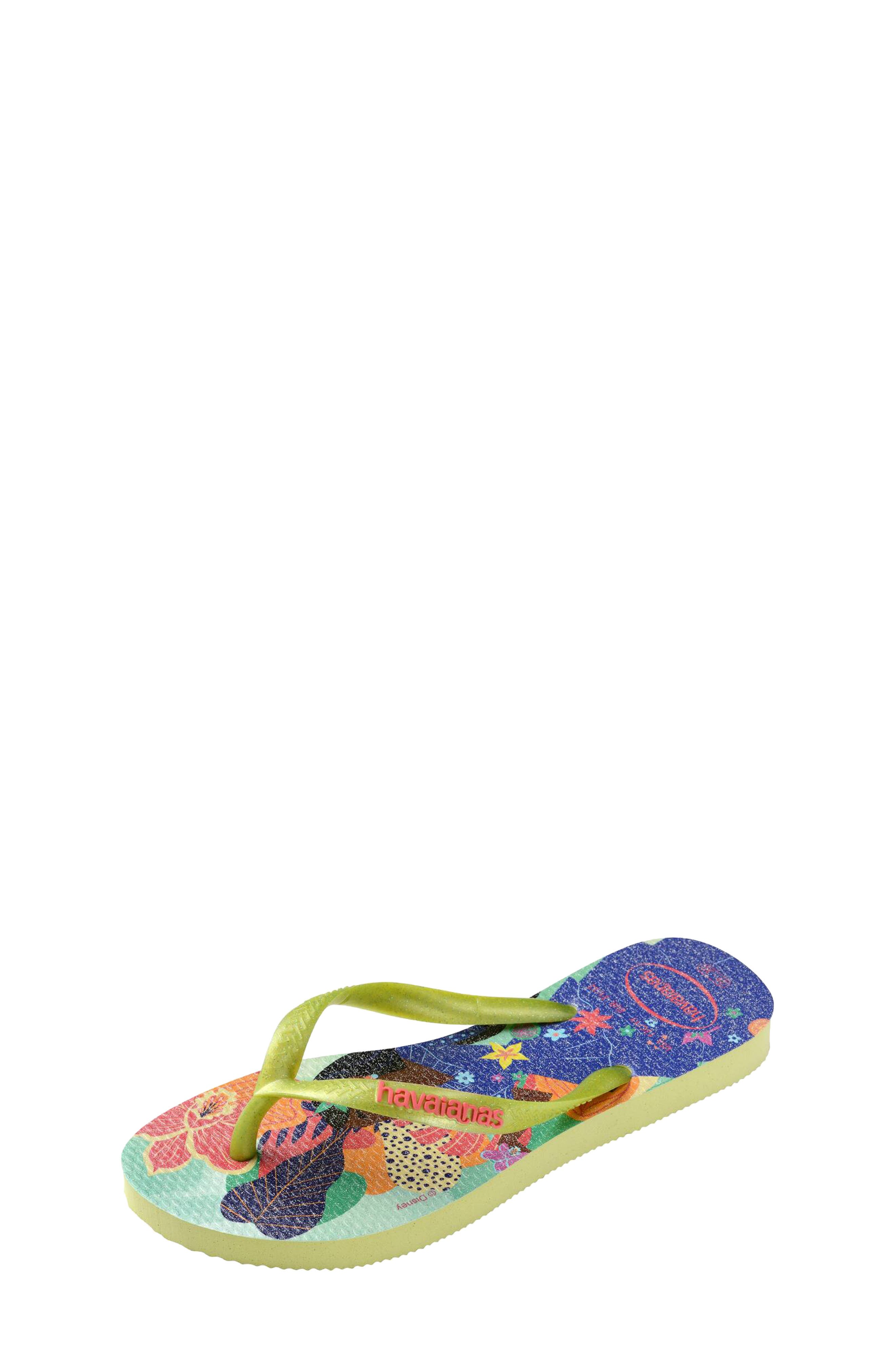 Havaianas Disney Princess Flip Flop, Alternate, color, Matcha Green
