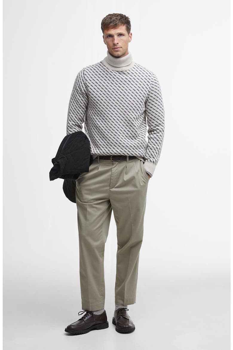 Masham Jacquard Turtleneck Sweater, Alternate, color, CHALK MARL