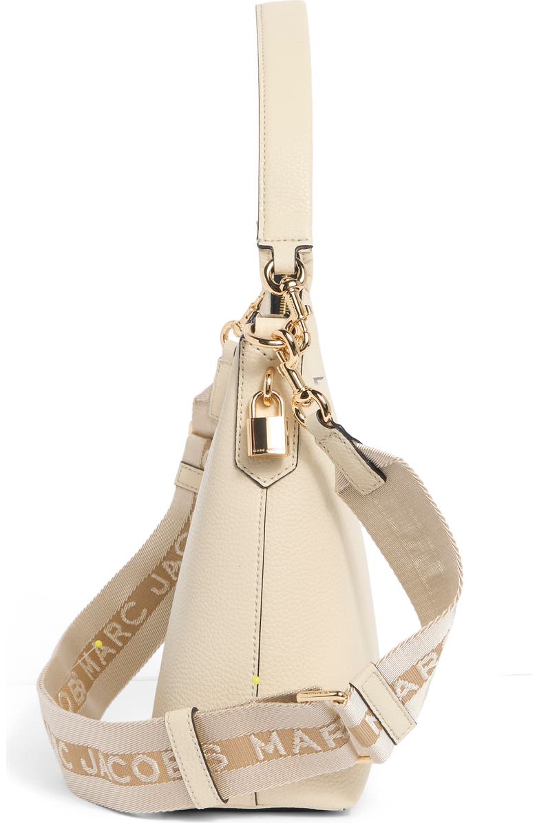Marc Jacobs Drifter Pebbled Leather Large Hobo Bag, Alternate, color, Marshmallow