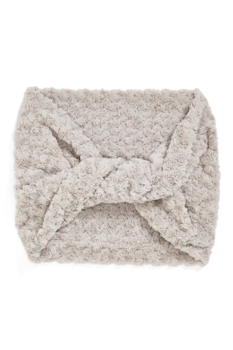 Faux Fur Infinity Scarf, Alternate, color, GREY