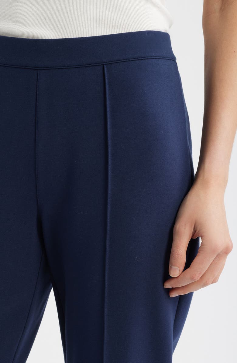 Caslon<sup>®</sup> Pull-On Stretch Ponte Kick Flare Leg Pants, Alternate, color, Navy Still
