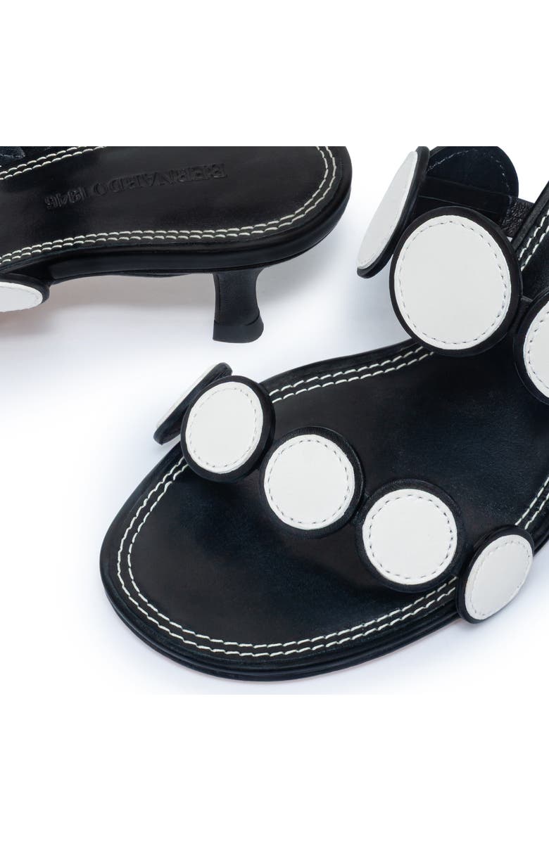 Bernardo 1946 Footwear Prya Kitten Heel Sandal, Alternate, color, Black