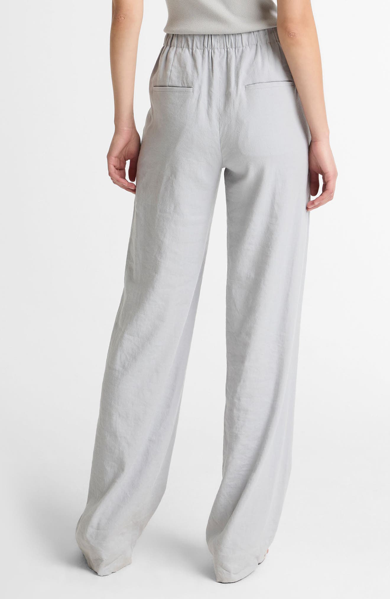 Joan High Rise Linen Blend Pull-On Pants - image 2