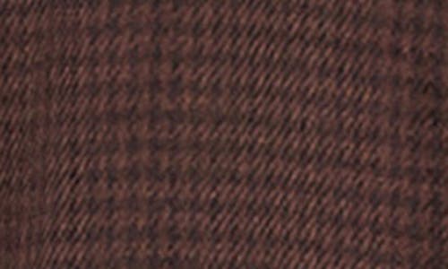 Paige Everett Houndstooth Flannel Button-up Shirt In Brown