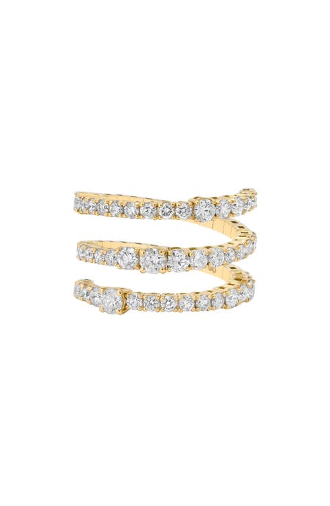 Flexion 18k Gold Diamond Ring