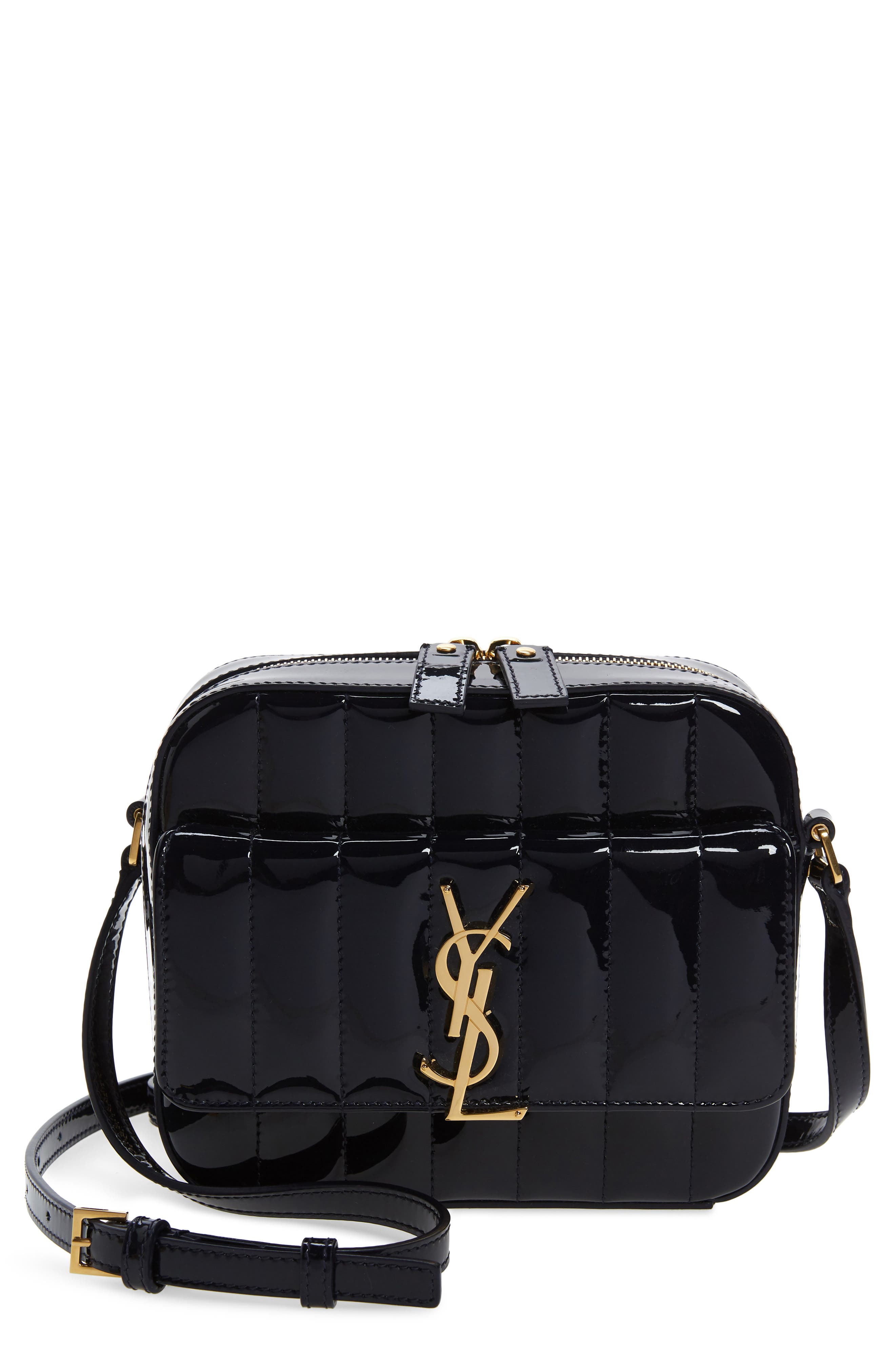 Vicky Leather Camera Bag, Main, color, DARK NOTTE