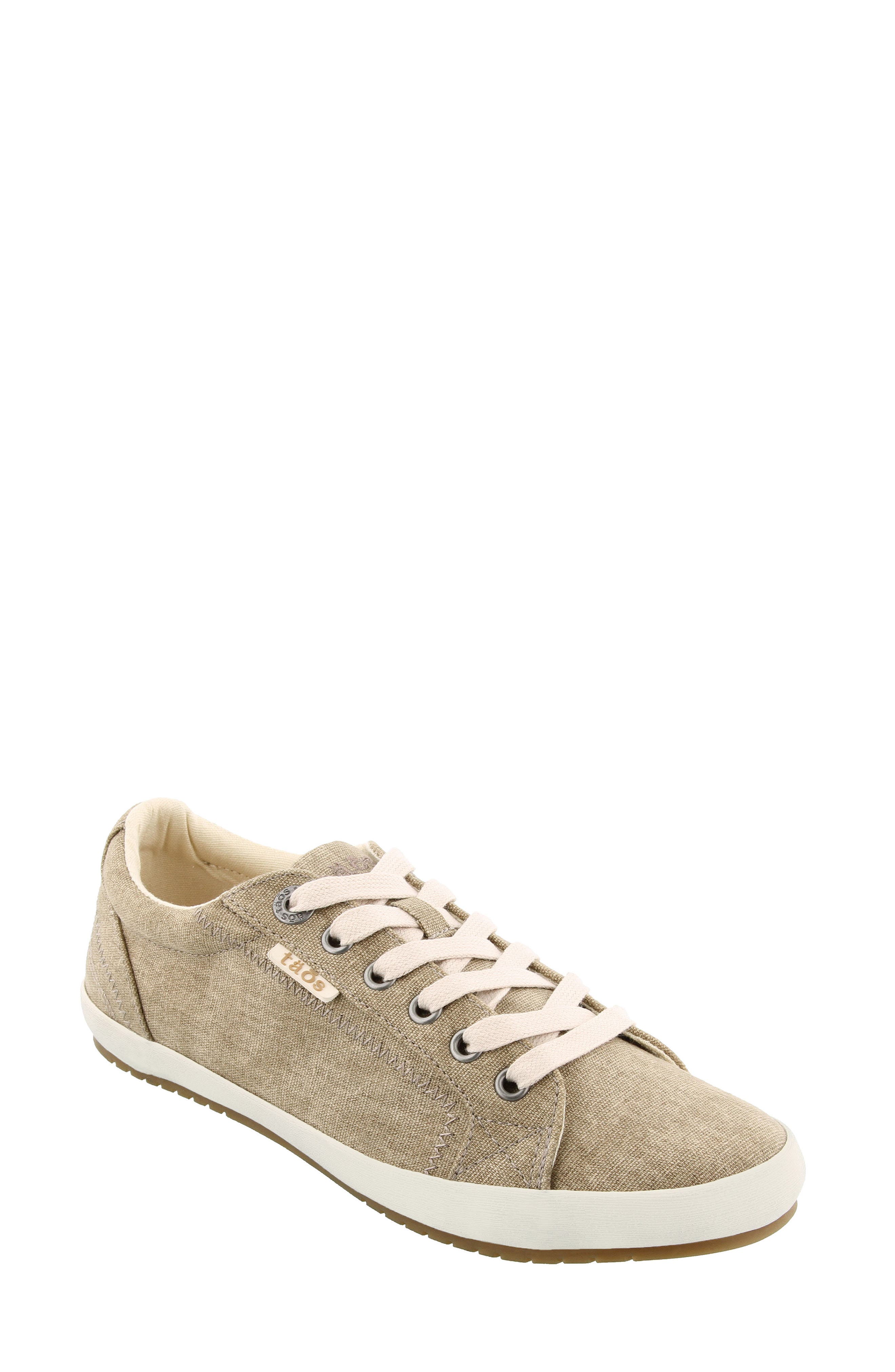 'Star' Sneaker, Main, color, KHAKI WASHED CANVAS
