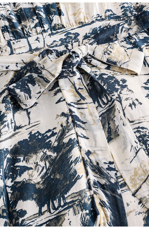 Next Print Tie Back Maxi Dress