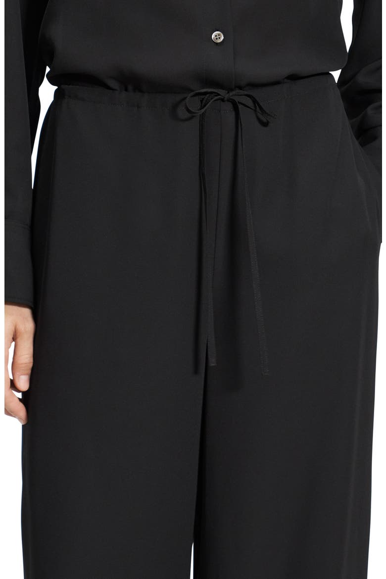 Wide Leg Drawstring Pants, Alternate, color, BLACK