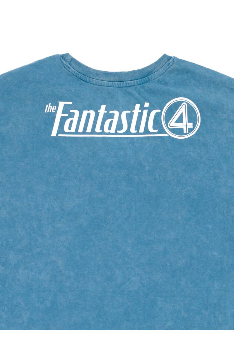 Marvel Fantastic Four Cosplay Short Sleeve T-Shirt, Alternate, color, Mottled Blue F4