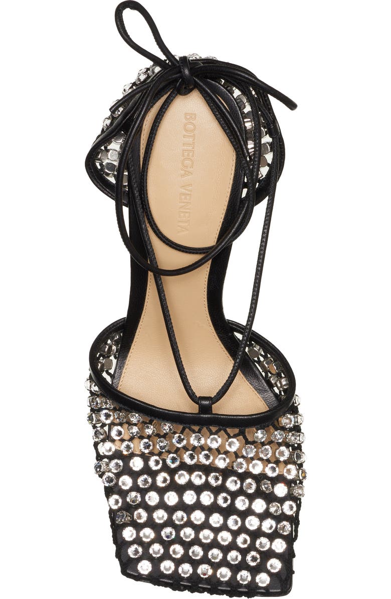 Bottega Veneta Crystal Ankle Wrap Pump, Alternate, color,