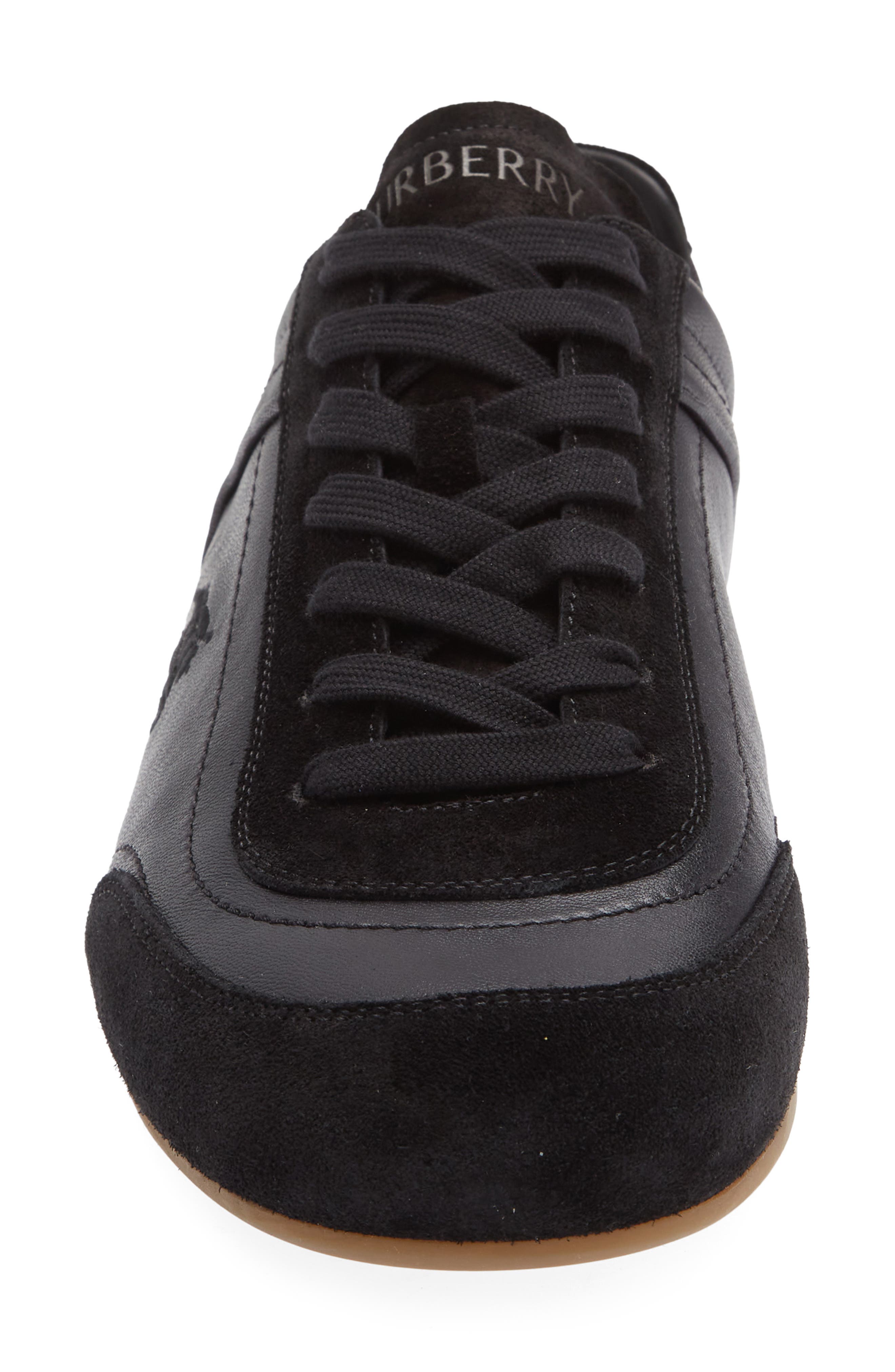 Burberry Equestrian Knight Design Runner Sneaker, Alternate, color, Black