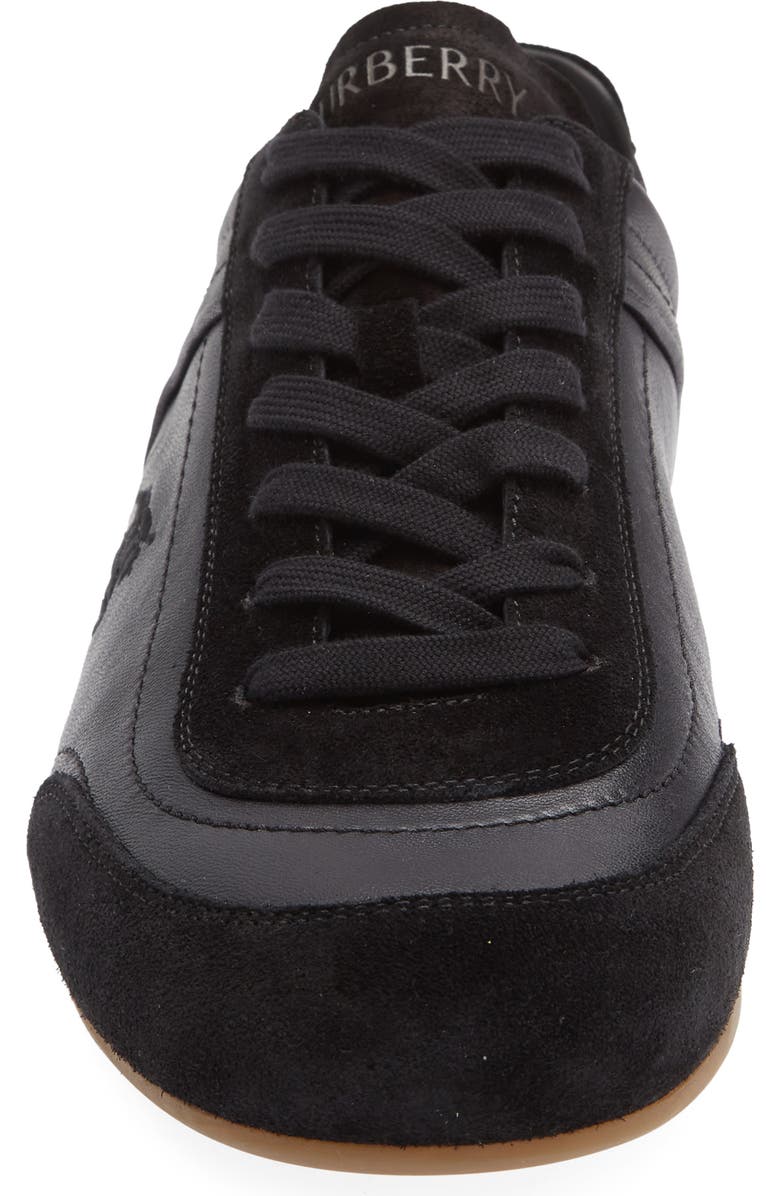 Burberry Equestrian Knight Design Runner Sneaker, Alternate, color, Black