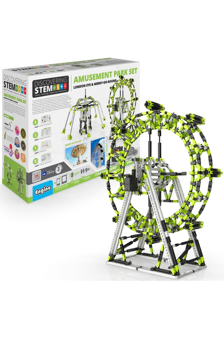 Amusement Park, London Eye And Ferris Wheel Building Set, Main, color, Multicolored