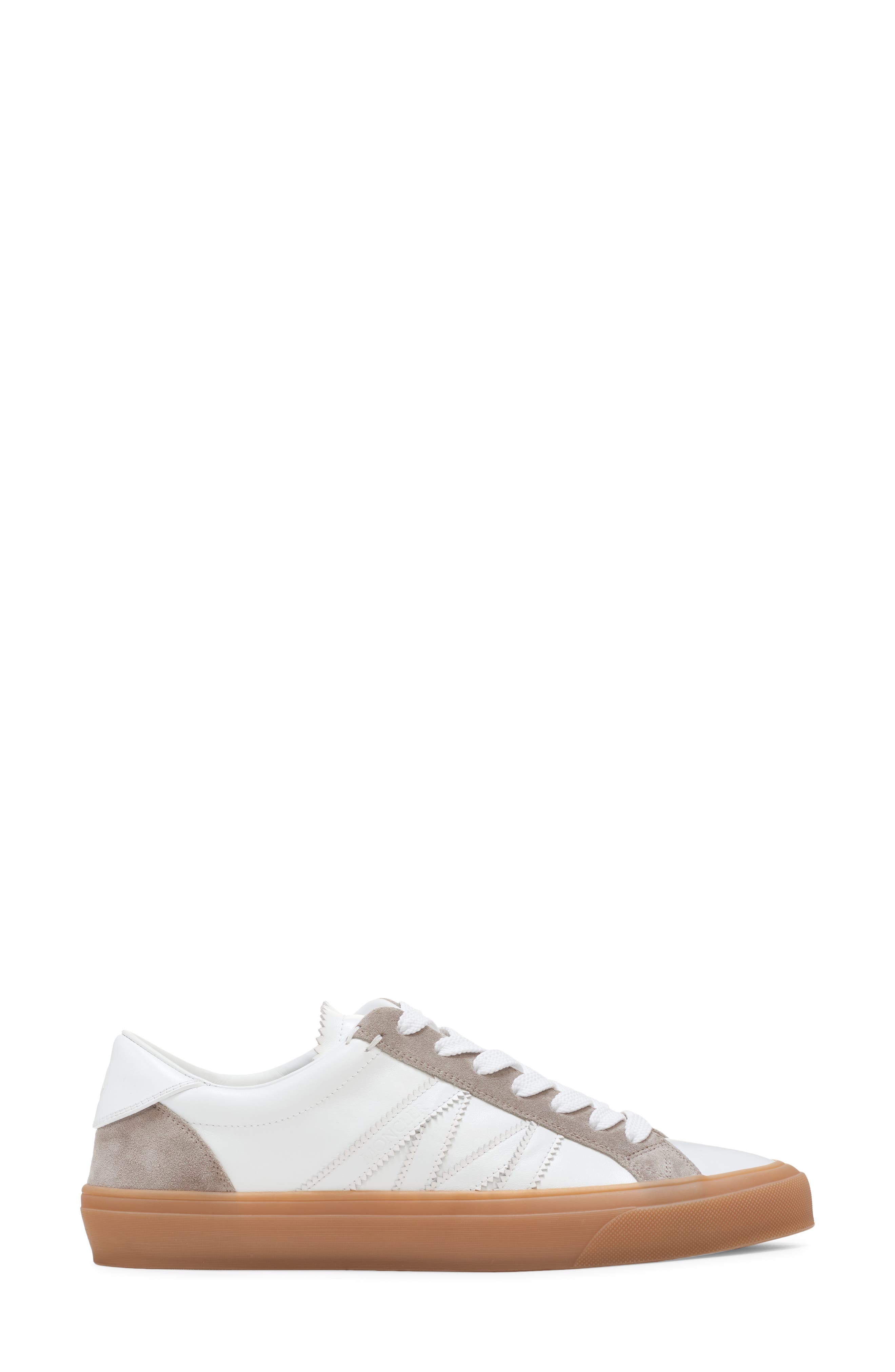 Moncler Monaco Sneaker, Alternate, color, Brilliant White