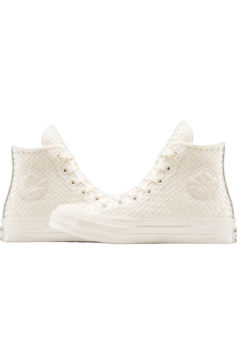 Converse Chuck 70 Woven High Top Sneaker, Alternate, color, Egret/ Egret/ Egret
