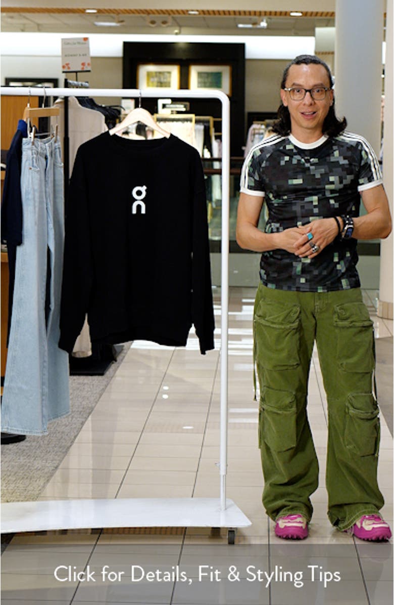 Club Crewneck Cotton Blend Sweatshirt, sales video thumbnail