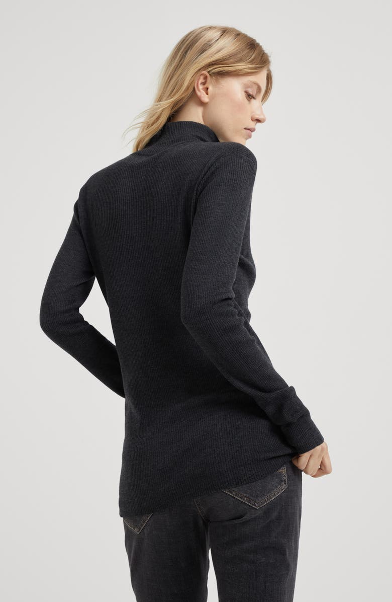 Brunello Cucinelli Lightweight sweater, Alternate, color, Anthracite