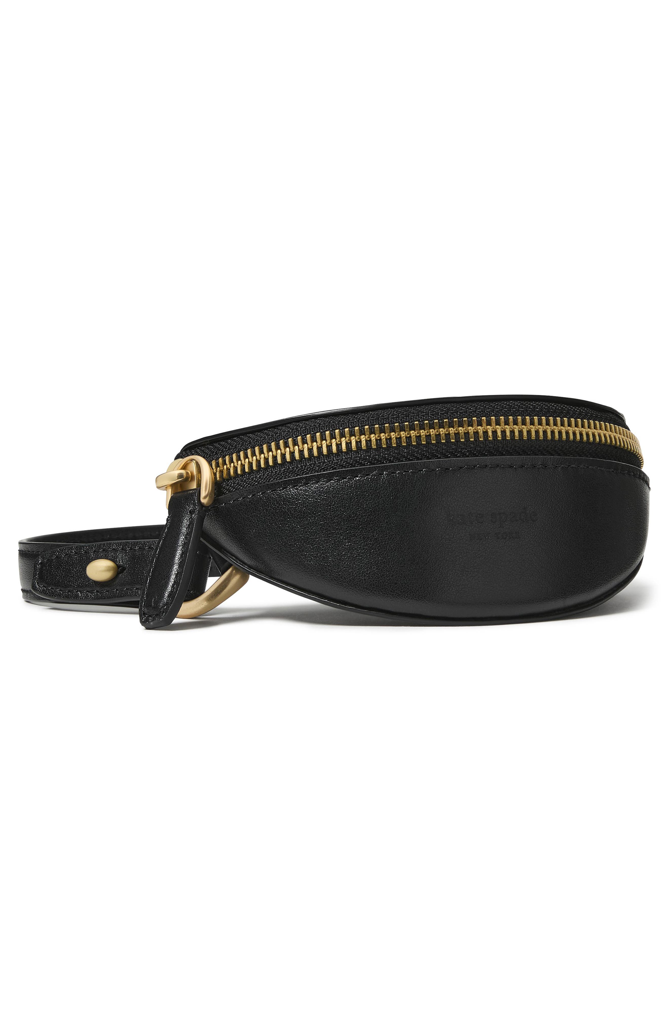Kate Spade New York duo pebble leather crossbody bag, Alternate, color, Black