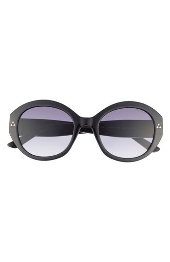 Guess 54mm Square Sunglasses In Shiny Black/gradient Smoke