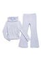 Kids' Cinched Hoodie & Flare Leggings Set