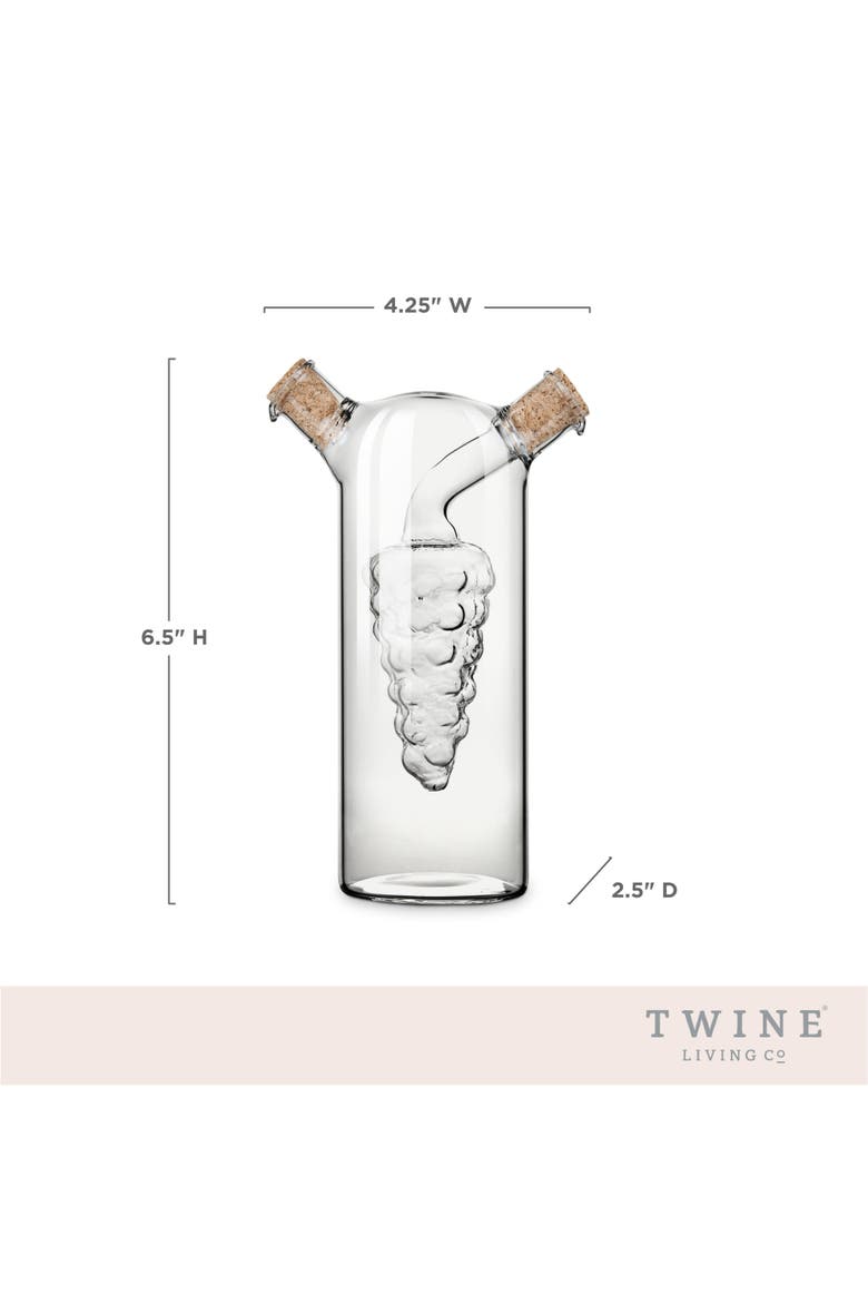 Oil & Vinegar Cruet, Alternate, color, Clear