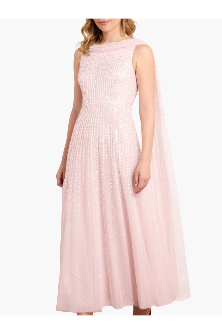 Moonlight Sequin Ankle Gown, Main, color, Shell
