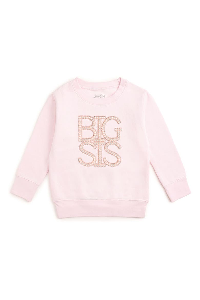 Big Sis Pearl Patch Sweatshirt, Main, color, Ballet