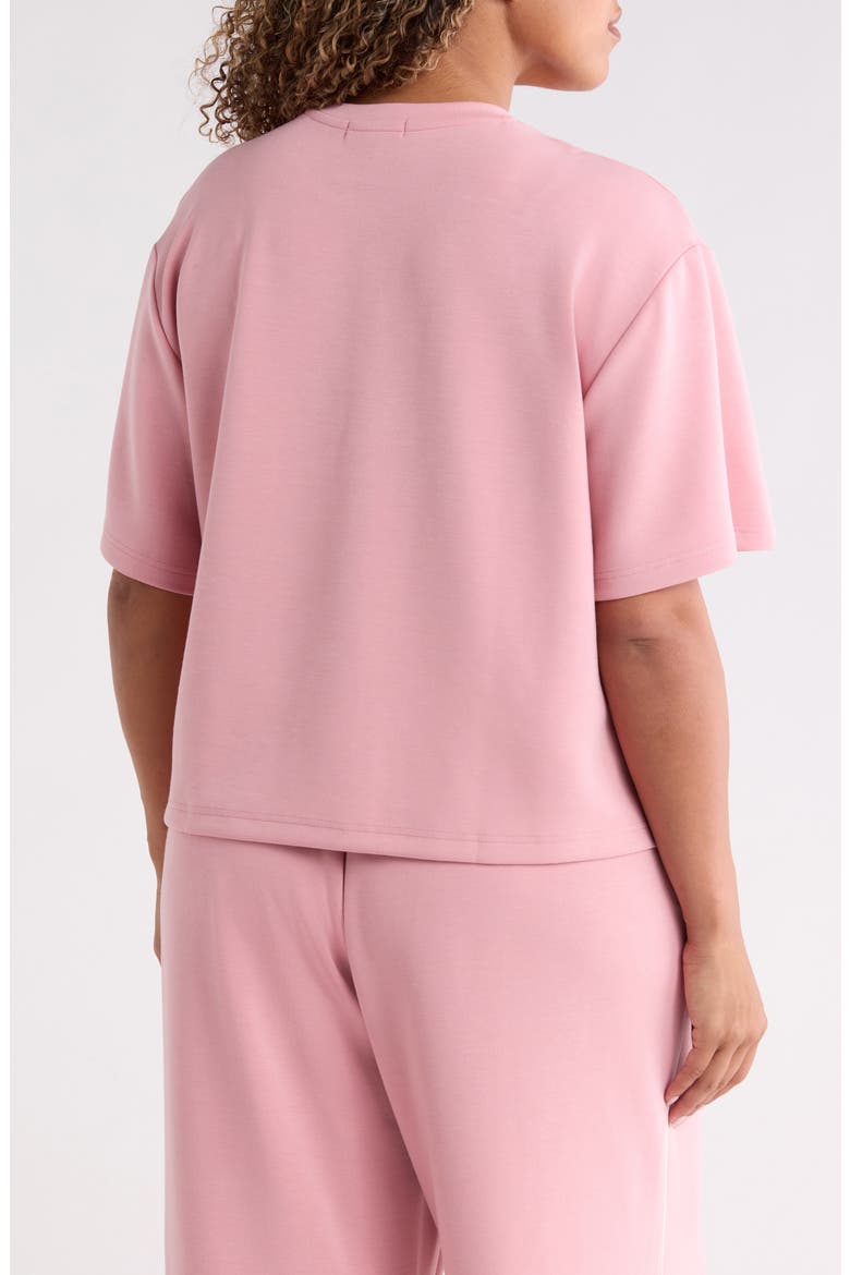 Knit Drop Shoulder T-Shirt, Alternate, color, BLUSH