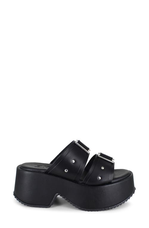 Zigi Fanela Platform Slide Sandal In Black